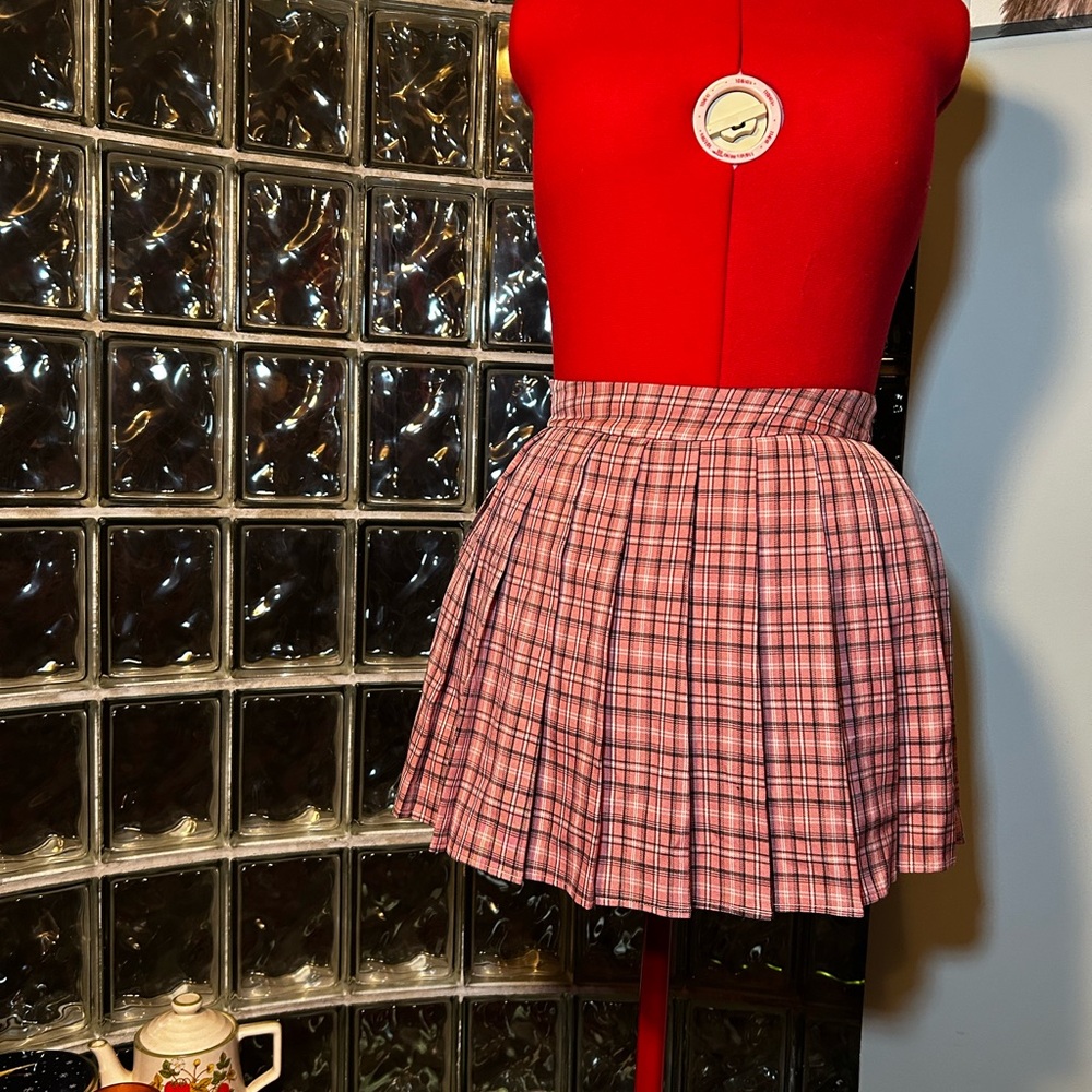 Plaid Pink Skirt
